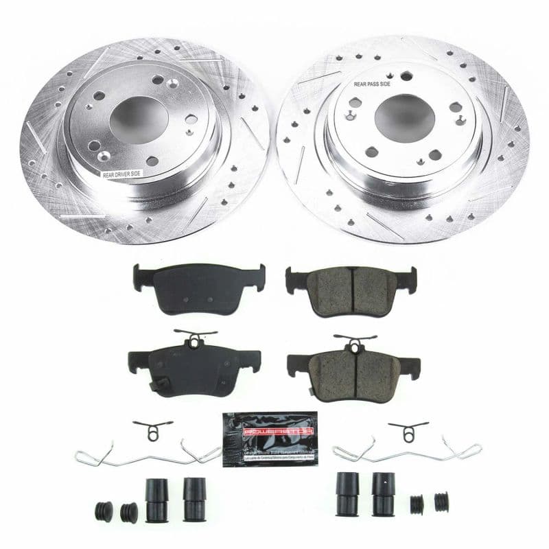 PowerStop Z23 Evolution Sport Brake Kit for Daily Driver with Carbon-Fiber Ce...