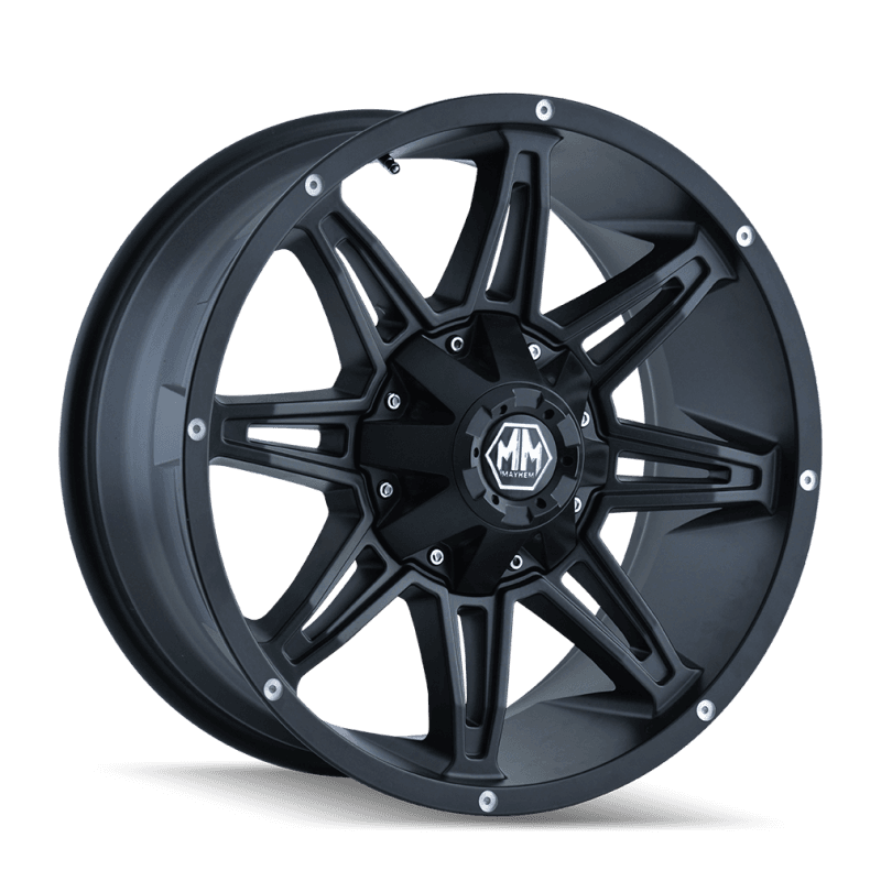 Mayhem Rampage 8090 18x9 6x135 18mm Offset Matte Black Wheel