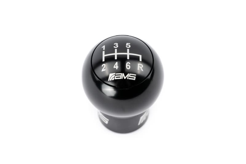 AMS Shift Knob for Subaru WRX/STi 6-Speed Billet with Red, Black & Gunmetal Caps