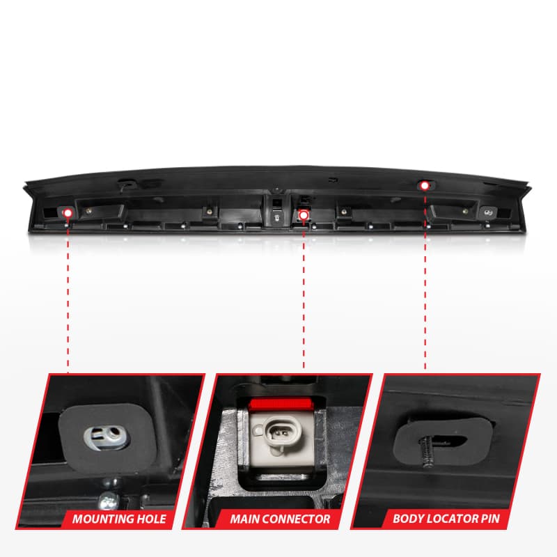 ANZO LED 3rd Brake Light for Chevy C6 Smoke Lens Black Housing - Image 5