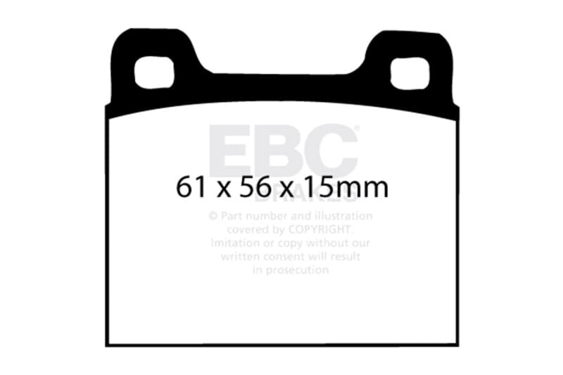 EBC Yellowstuff Brake Pad Set for Street and Track Driving High Performance - Image 2