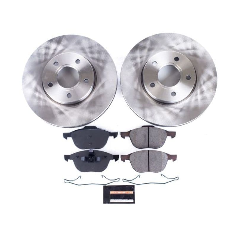 PowerStop Z17 Stock Replacement Brake Kit with Autospecialty Rotors and Ceram...