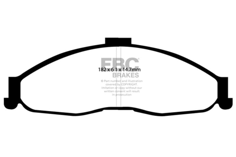 EBC Bluestuff Brake Pad Set for Chevy C6 6-Piston High Friction - Image 4
