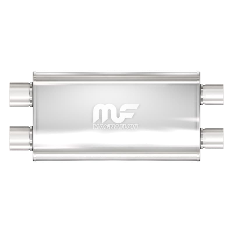 Magnaflow SS Muffler 5x11in Oval Straight-Through 2.5in Inlet/Outlet