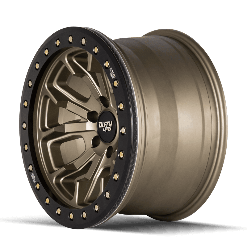 Dirty Life DT-1 9303 17x9 5x127 Satin Gold Wheel -12mm Offset 78.1mm Hub - Image 3