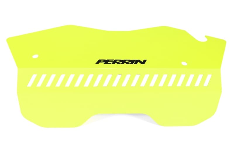 Perrin Performance Pulley Cover for 22-25 Subaru WRX Neon Yellow Tall - Image 2