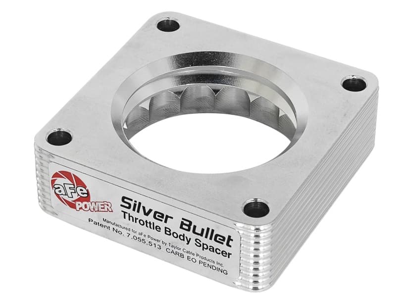aFe Silver Bullet Throttle Body Spacer for VQ35 Serrated/Helix Design