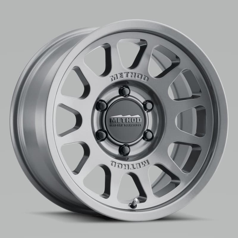 Method Wheels MR703 17x8.5 0mm Offset 5x5 71.5mm CB Gloss Titanium Wheel