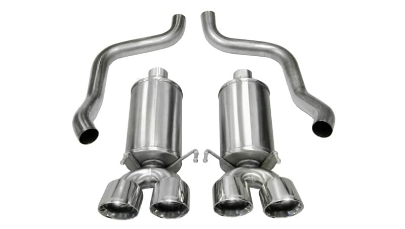 CORSA Performance Axle-Back Exhaust for Chevy C6 with Reflective Sound Cancel...