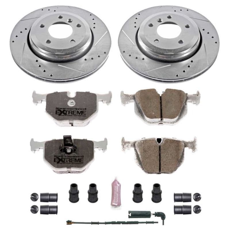 PowerStop Z26 Street Warrior Brake Kit for Muscle Cars Drilled Slotted Rotors...