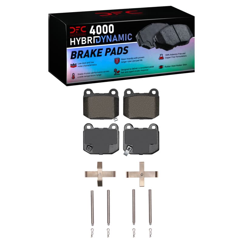 DFC 4000 HybriDynamic Brake Pads Consistent Pedal Feel Low Dust Low Noise
