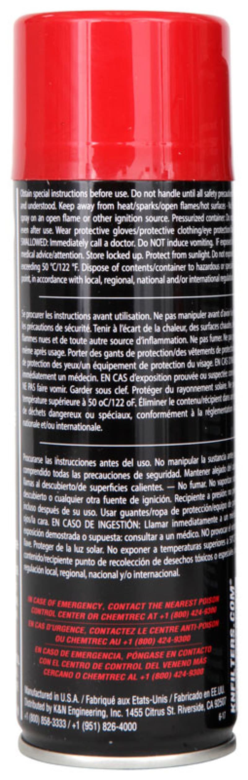 K&N Engineering Filter Recharge Kit Aerosol - Image 3