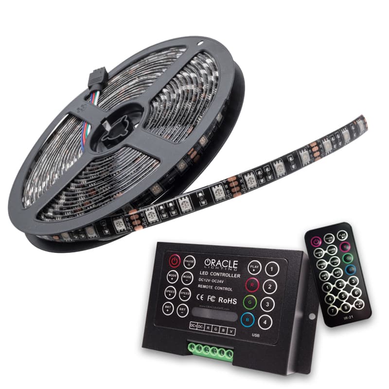 ORACLE Lighting LED Exterior RGB Flex Strip 200" with ColorSHIFT 2.0 Controller