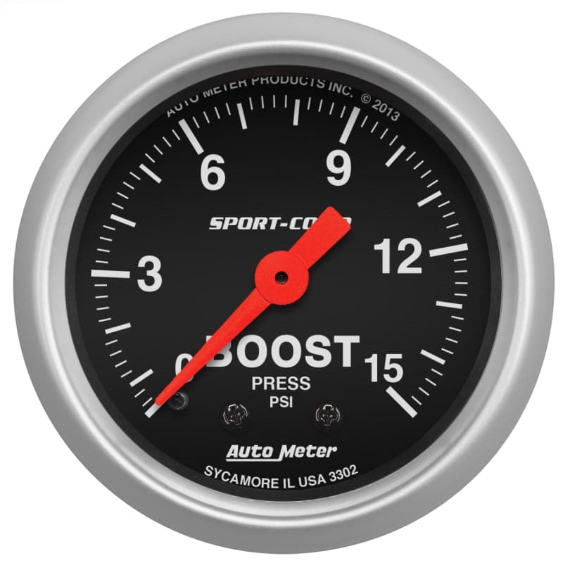 AutoMeter Mechanical Boost Gauge 1/8" NPT Pressure Connection