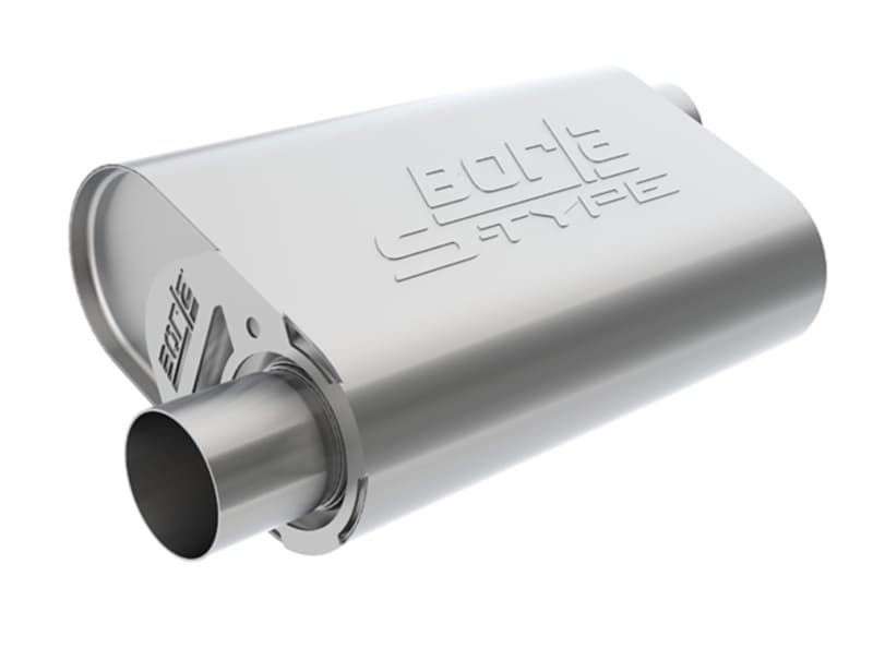 Borla CrateMuffler Directional T-304 Stainless Steel Muffler for Crate Engines