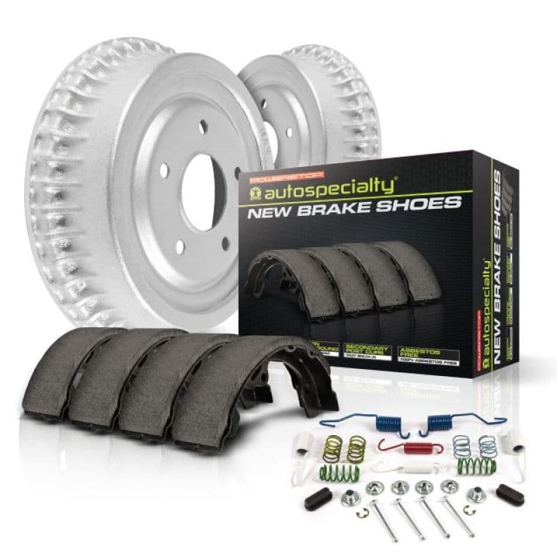 PowerStop Drum and Shoe Kit Stock Replacement Complete Brake Set - Image 2