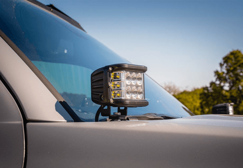 Cali Raised LED Ditch Light Brackets Kit for 10-24 Toyota 4Runner Low Profile...