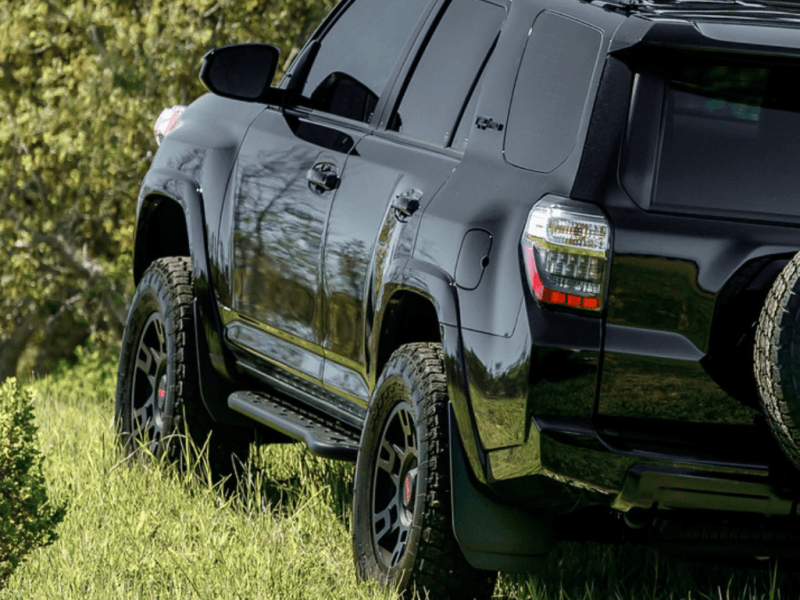 Cali Raised LED Rock Sliders for 10-24 Toyota 4Runner Bolt-On Step Ed