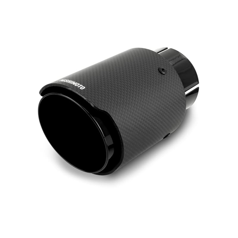 Mishimoto Carbon Fiber Exhaust Tip Universal 304 Stainless Steel Shroud - Image 2