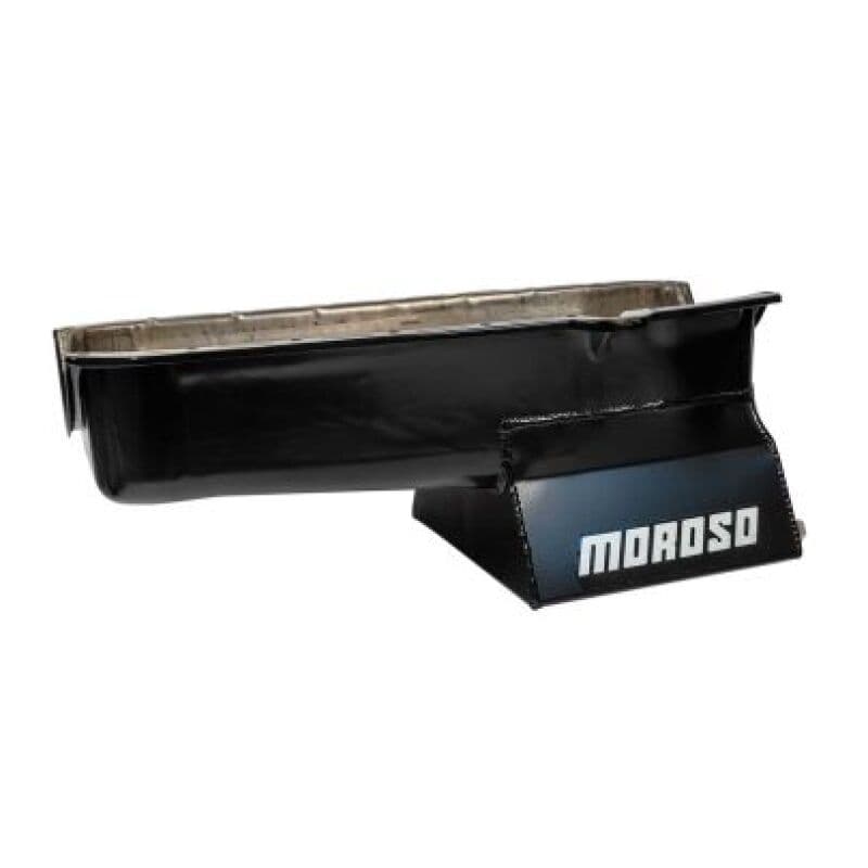 Moroso Oil Pan for Pre-80 Chevrolet SBC 7qt 8.25in Steel Wet Sump Black