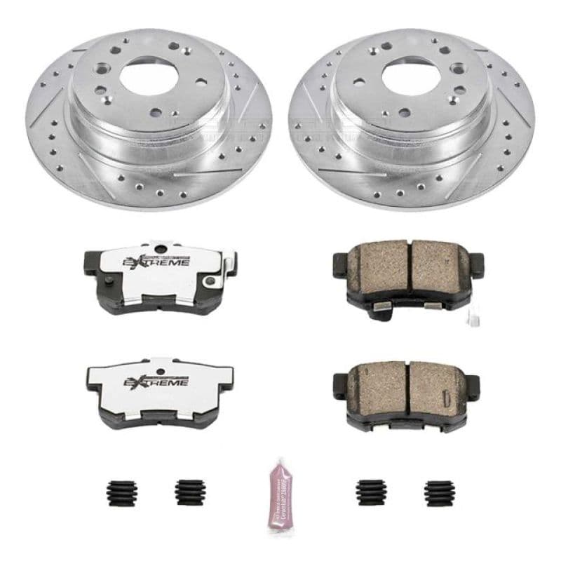 PowerStop Z26 Street Warrior Brake Kit for Muscle Cars Drilled Slotted Rotors...