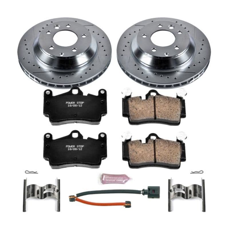 PowerStop Z23 Evolution Sport Brake Kit for Daily Driver with Carbon-Fiber Ce...