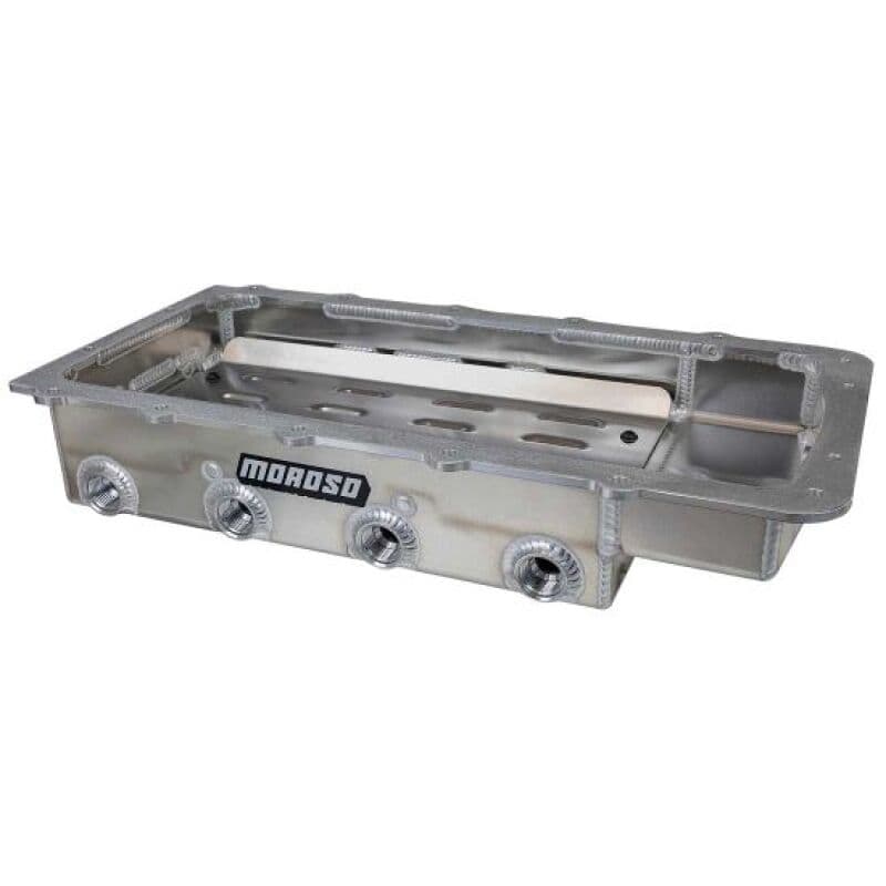 Moroso Aluminum Dry Sump Oil Pan for Ford Coyote Drag Race