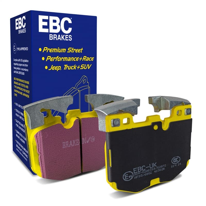EBC Yellowstuff Brake Pad Set for Street and Track Driving Aramid Fibre Compound