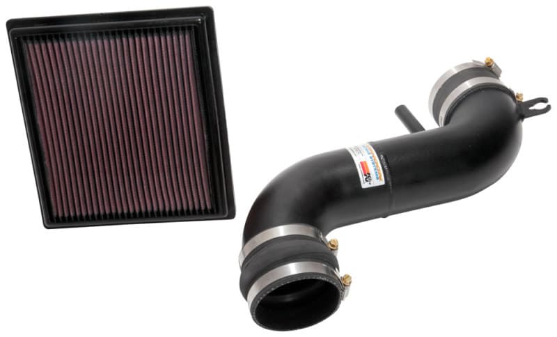 K&N Engineering Typhoon Air Intake System for Chevy C6 Mandrel-Bent Aluminum
