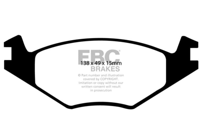 EBC Ultimax2 Brake Pad Set for Urban/Daily Driver OEM Replacement - Image 2