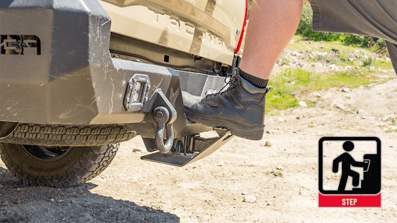 Body Armor 4x4 Hitch Step Protector with Recovery Point and Non-Slip Step - Image 3