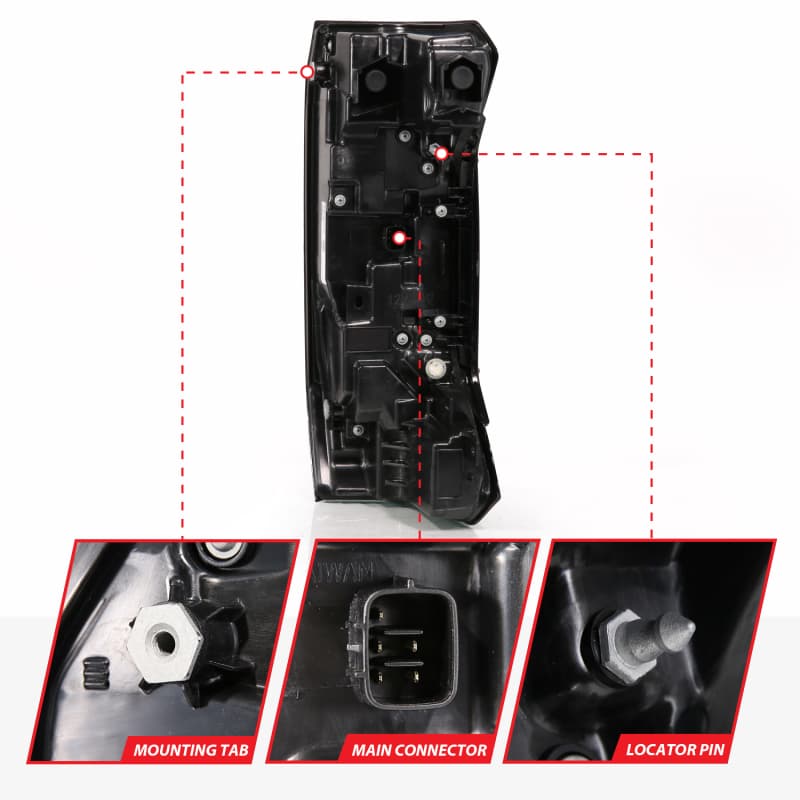 ANZO LED Tail Lights for 22-24 Toyota Tundra Z-Series Full LED Smoke Lens Pair - Image 5