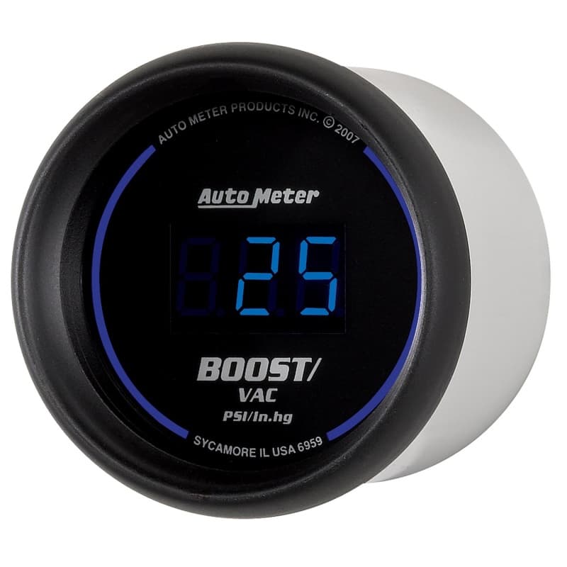 AutoMeter Digital Boost/Vac Gauge for High Accuracy 30 In/Hg to 30 Psi - Image 2