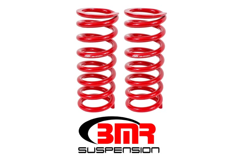 BMR Suspension Lowering Springs for 1979-2004 Ford Mustang Chrome Silicon Wire