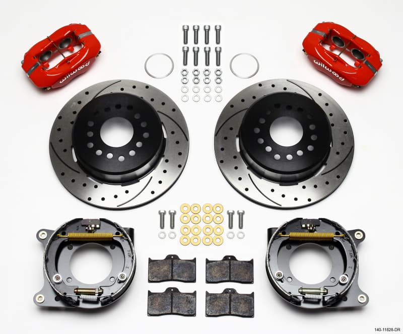 Wilwood Dynalite Rear Disc Brake Kit for Muscle Cars 4-Piston 12.19" Rotor