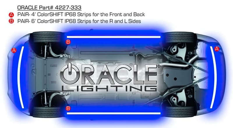 ORACLE Lighting LED Underglow Strips for Most Vehicles 5050 LED Chips - Image 3