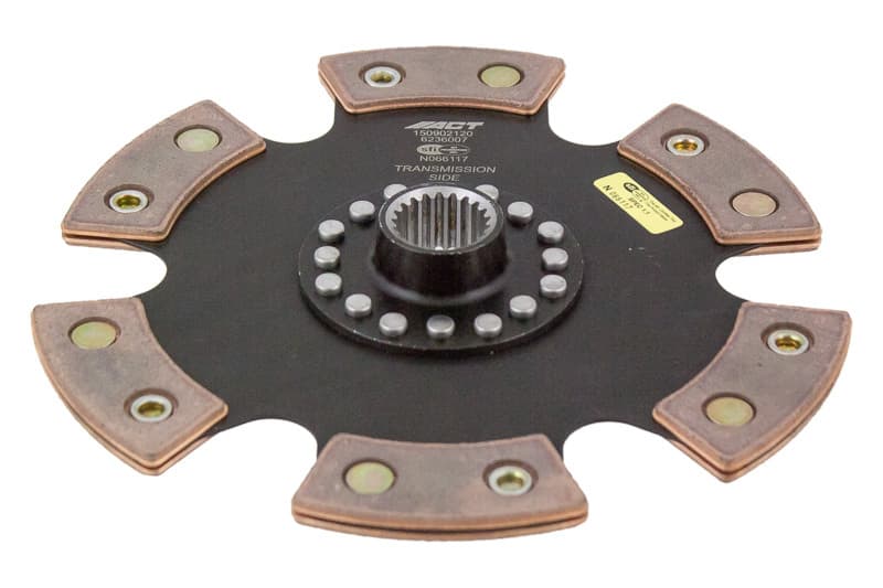 ACT Race Clutch Disc 6-Pad Rigid Ceramic Friction for Larger Clutch Sizes - Image 2