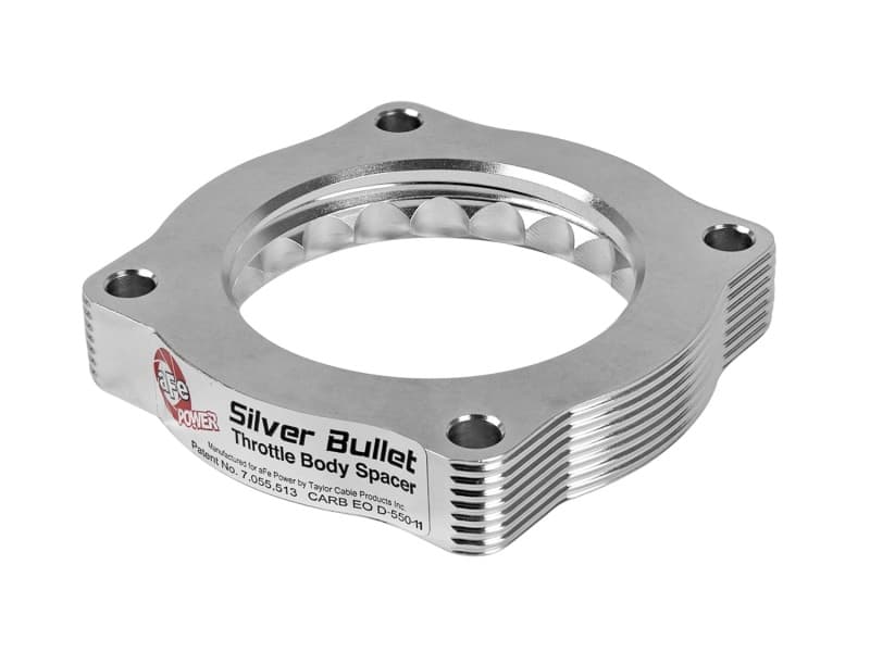 aFe Silver Bullet Throttle Body Spacer for Improved Airflow T-6061 Billet Alu...