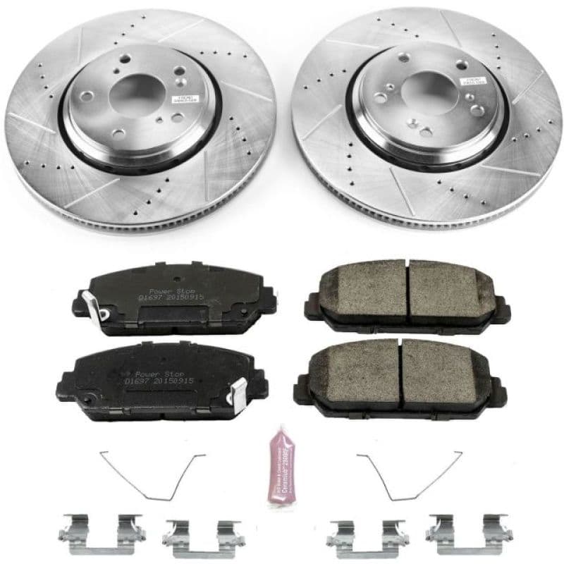 PowerStop Z23 Evolution Brake Kit for Daily Driver with Carbon-Fiber Ceramic ...