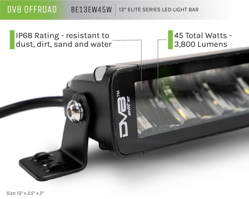 DV8 Offroad Elite Series LED Light Bar Bezel-Less OSRAM LEDs IP68 Rated - Image 2