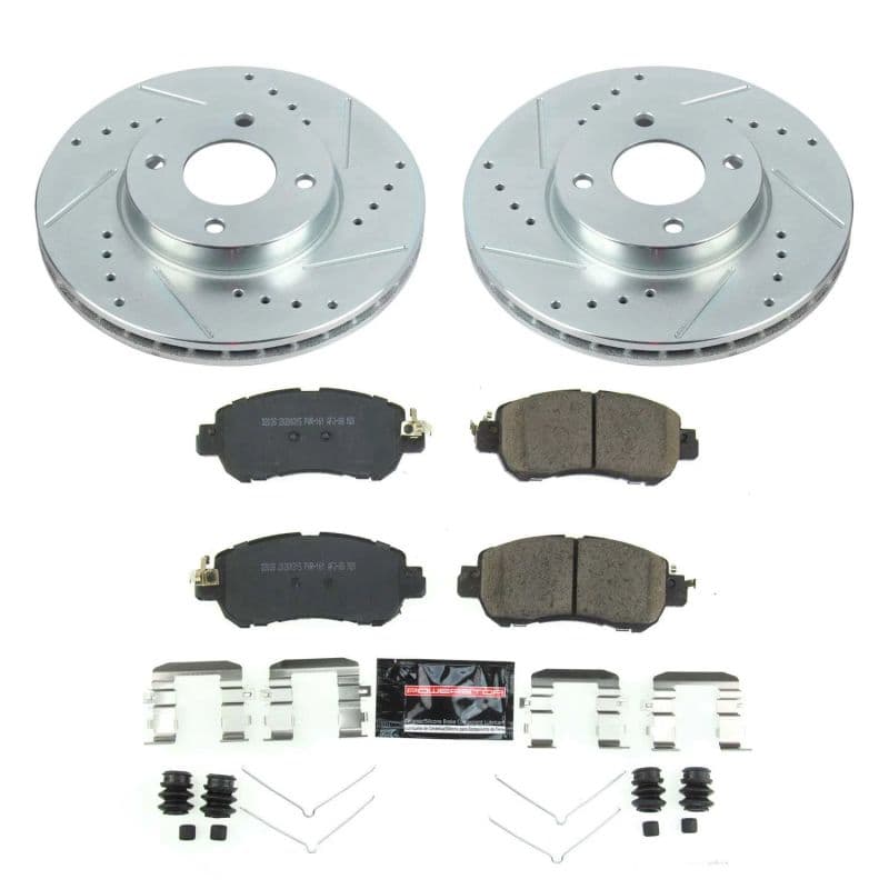 PowerStop Z23 Evolution Sport Brake Kit for Daily Driver Carbon-Fiber Ceramic...