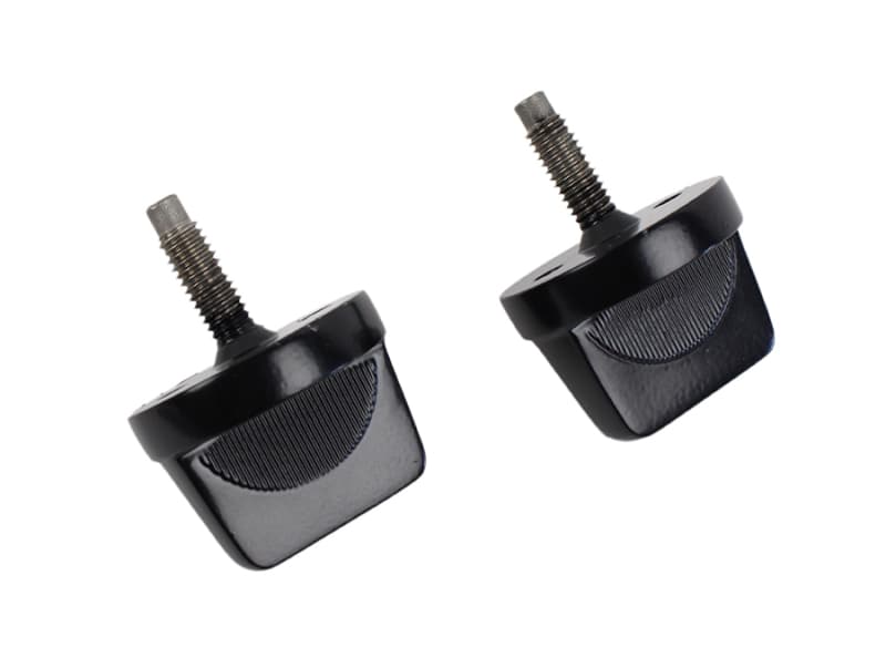 Kentrol Windshield Knobs for 76-95 Jeep CJ/Wrangler YJ Pair Powdercoat Black