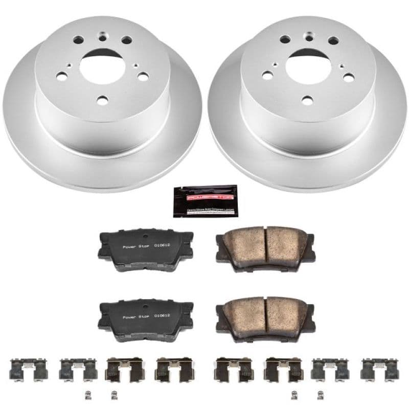 PowerStop Z17 Evolution Coated Rotor Brake Kit for Daily Vehicles with Low-Du...