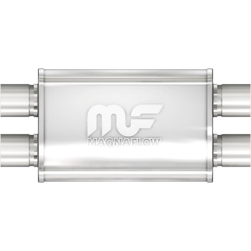 Magnaflow SS Muffler 4x9in Oval Straight-Through 2.5in Inlet/Outlet Universal - Image 2