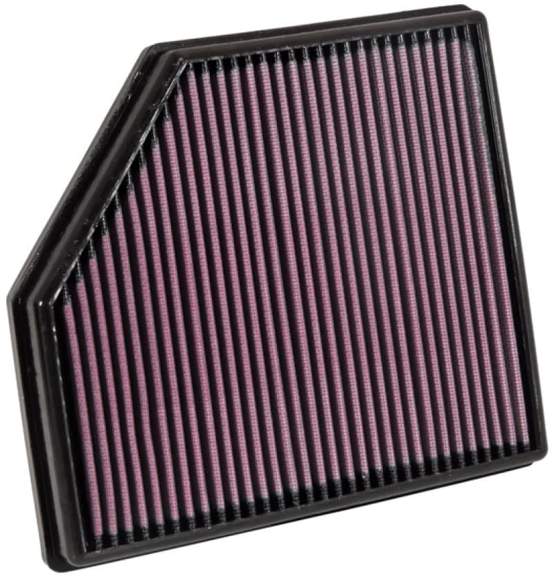 K&N Engineering Drop-In Air Filter Washable Reusable High-Flow for Multiple V...