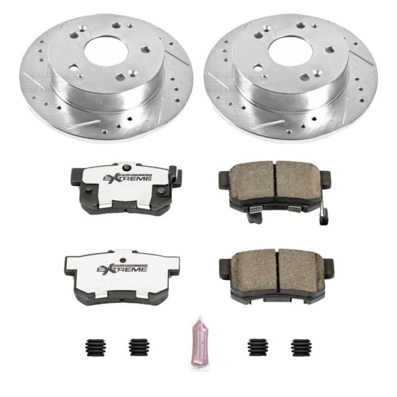 PowerStop Z26 Street Warrior Brake Kit for Muscle Cars Drilled Slotted Rotors...