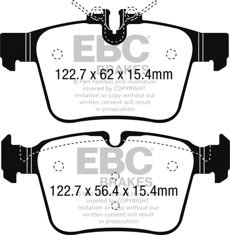EBC Yellowstuff Brake Pad Set for Street and Track Driving High Friction - Image 2
