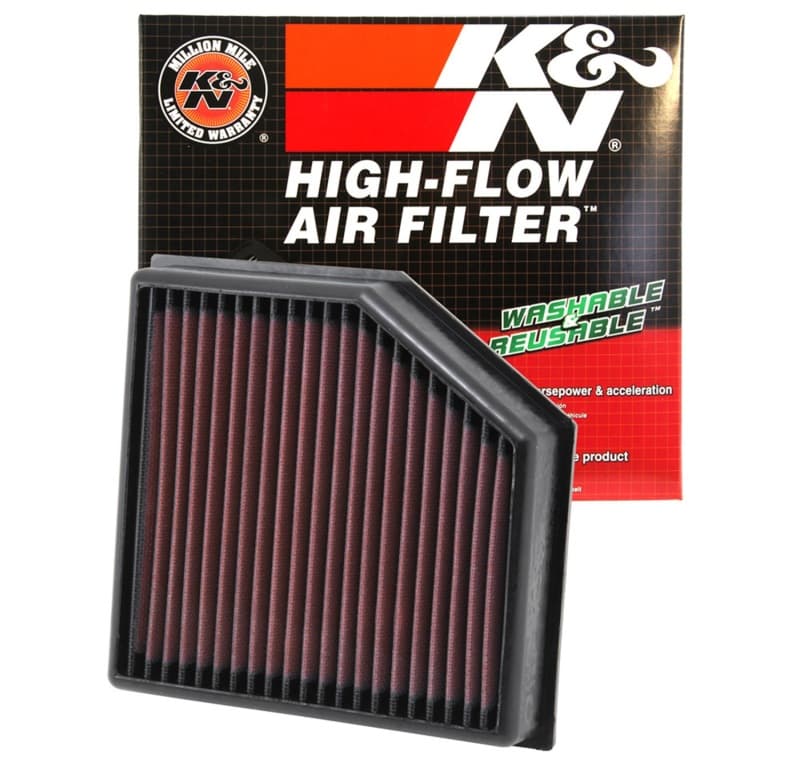 K&N Engineering Drop-In Air Filter Washable Reusable High-Flow 33-2491 - Image 5