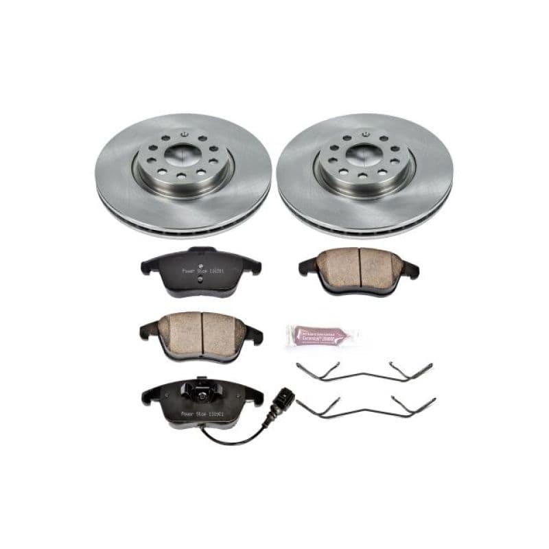 PowerStop Autospecialty Brake Kit for Daily Driver with Z17 Ceramic Pads & Ro...