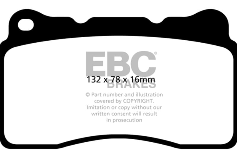 EBC Yellowstuff Brake Pad Set for Street and Track Driving High Performance - Image 2